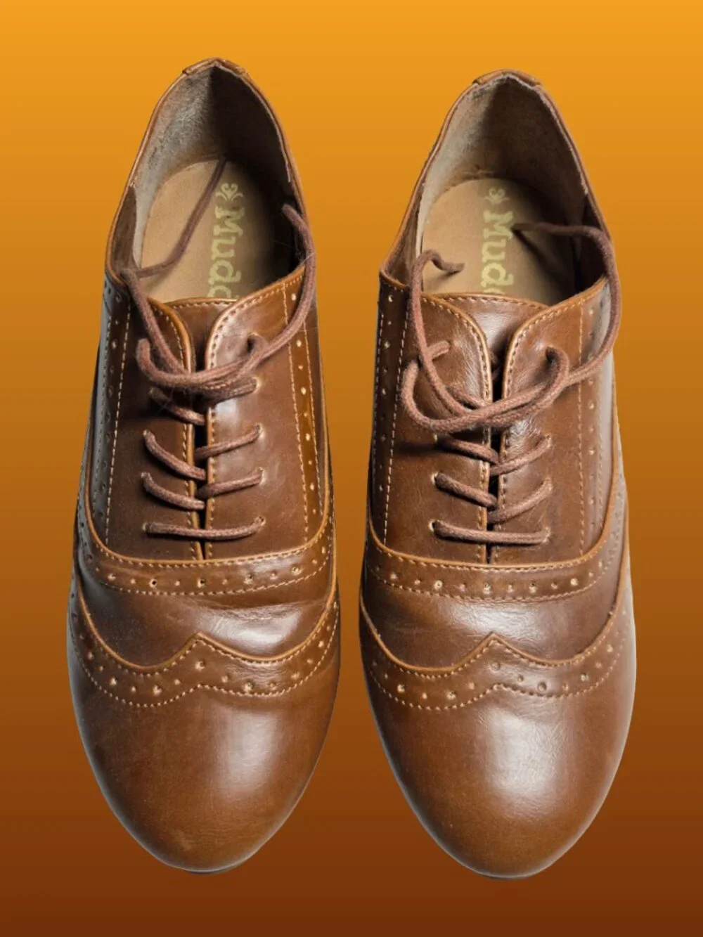 Women's Brogue Oxfords Lace Up Business Formal Wingtip Brogue Dress Shoes SZ 9